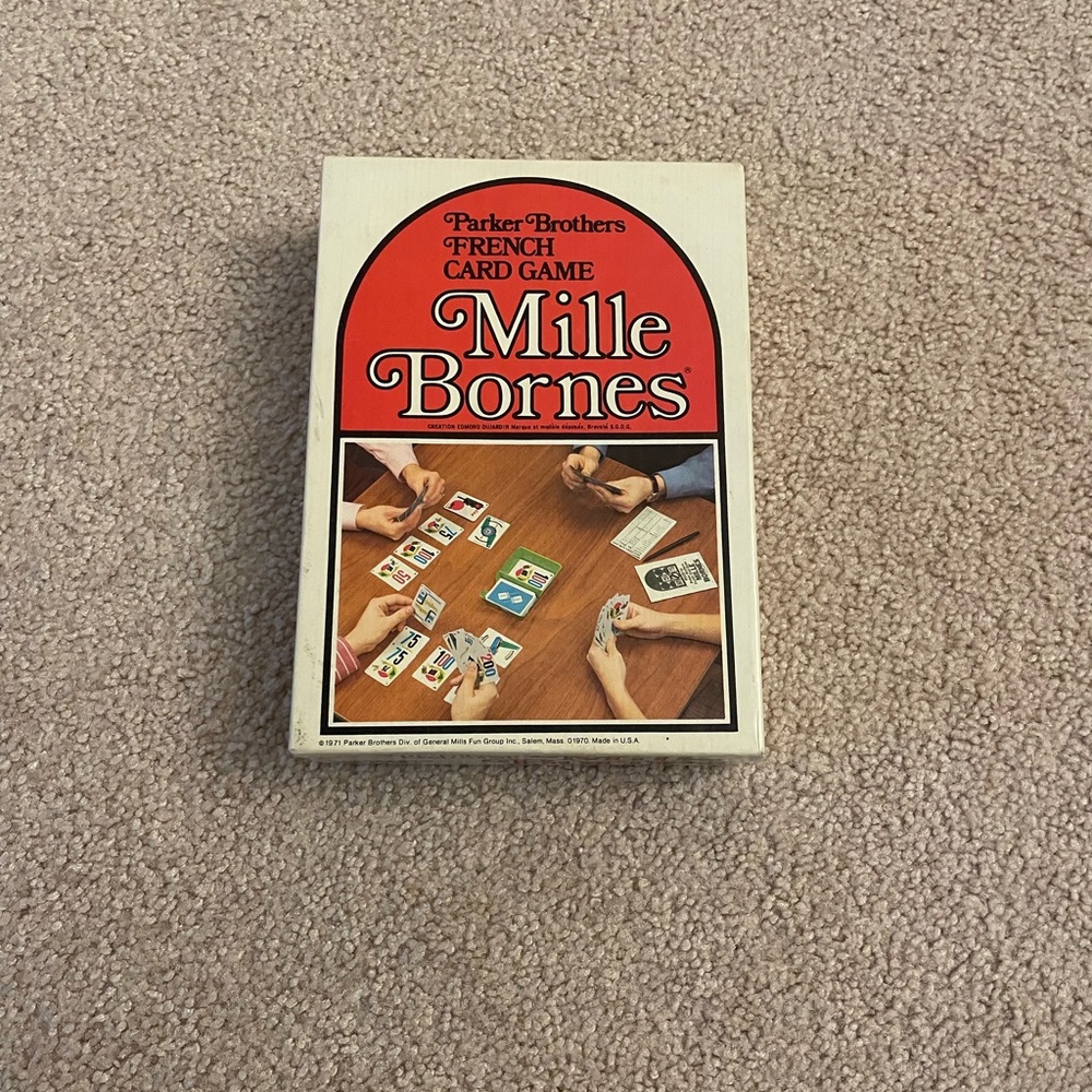 Mille Bornes French Card Game - Red